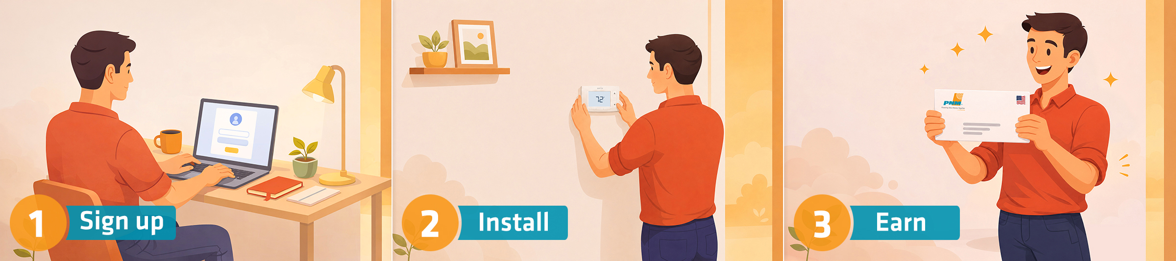 Updated step-by-step utility graphic
